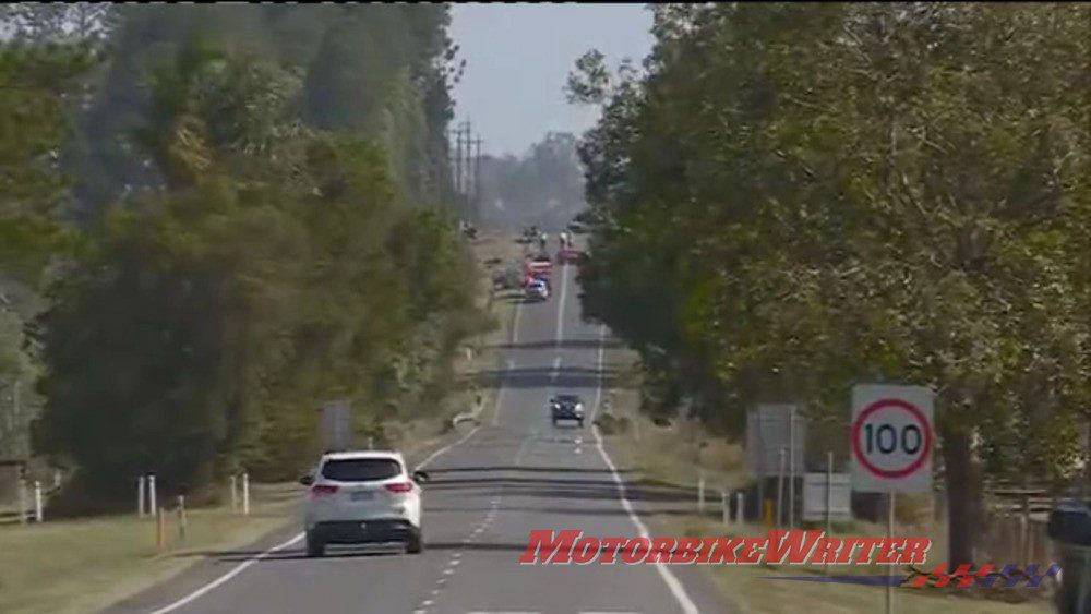 KYOGLE-FATAL Kia Rio ploughed into bikes