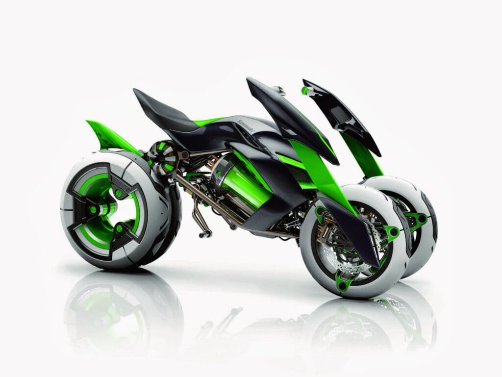 Kawasaki four-wheeled motorcycle