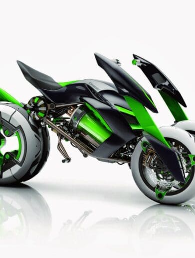 Kawasaki four-wheeled motorcycle