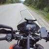 My Sena 10C Pro plugged into the 12V aux port on my KTM 790 Adventure.