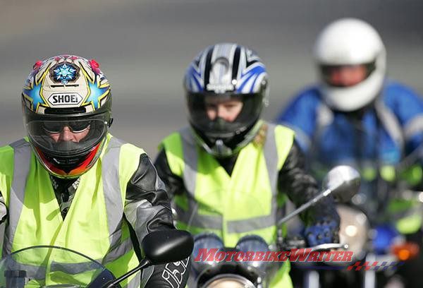 Hi-vis Vest Victorian Motorcycle Council demerit