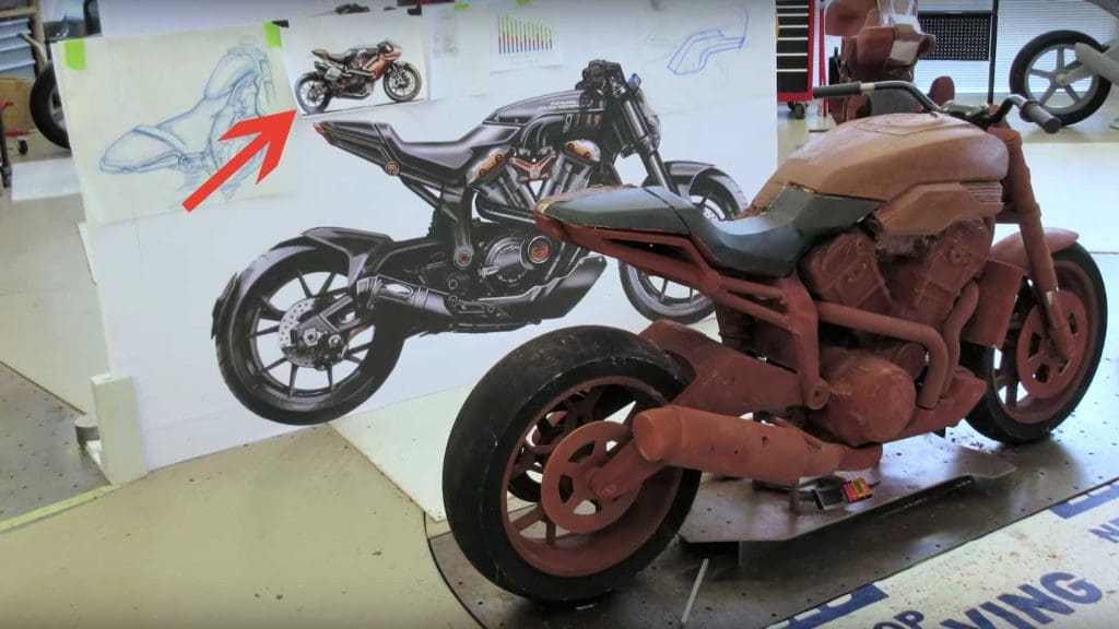 harley faired sportbike clay model