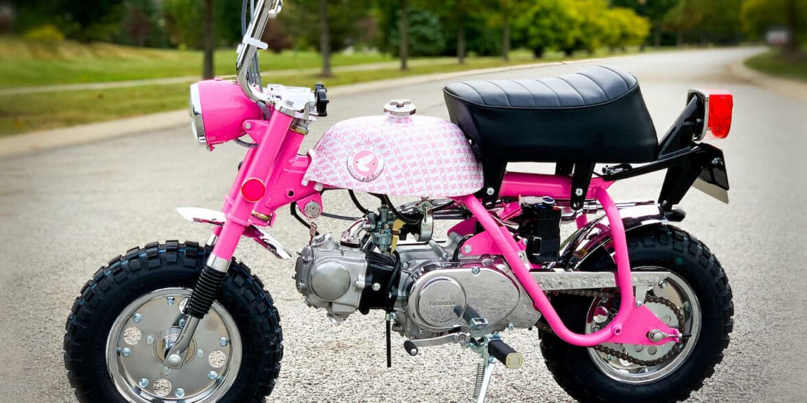 1969 Vintage Honda Z50A K1 Breast Cancer Awareness Bike