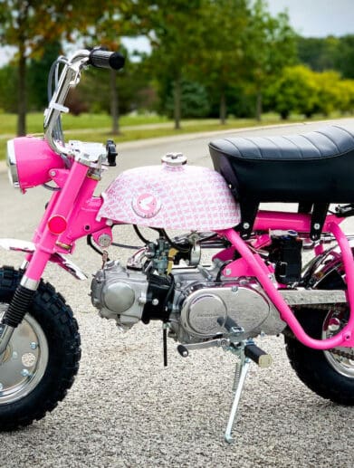 1969 Vintage Honda Z50A K1 Breast Cancer Awareness Bike