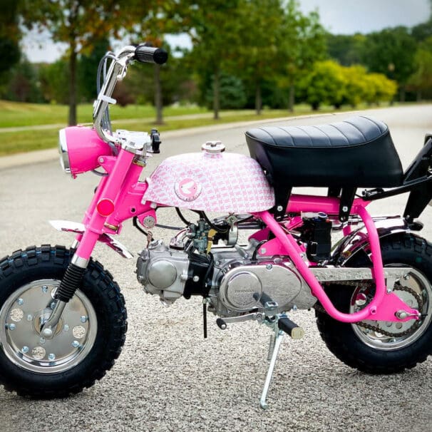 1969 Vintage Honda Z50A K1 Breast Cancer Awareness Bike