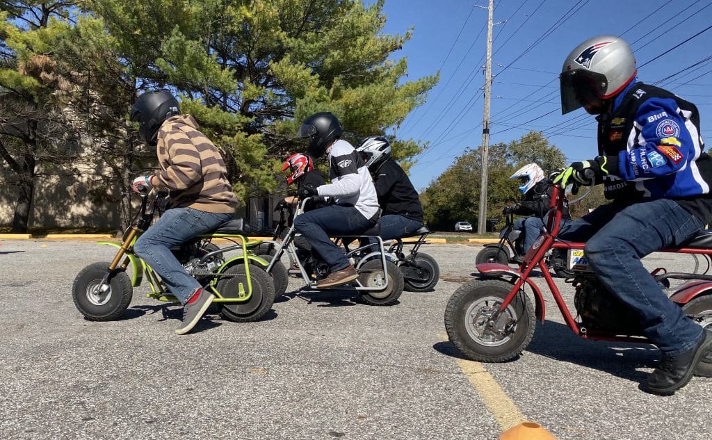 minibike race start