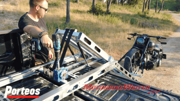 loading motorcycle trailer