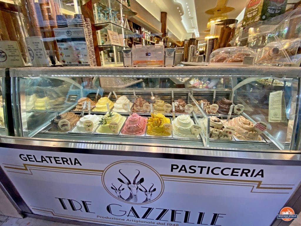 A gelato shop in Milan.