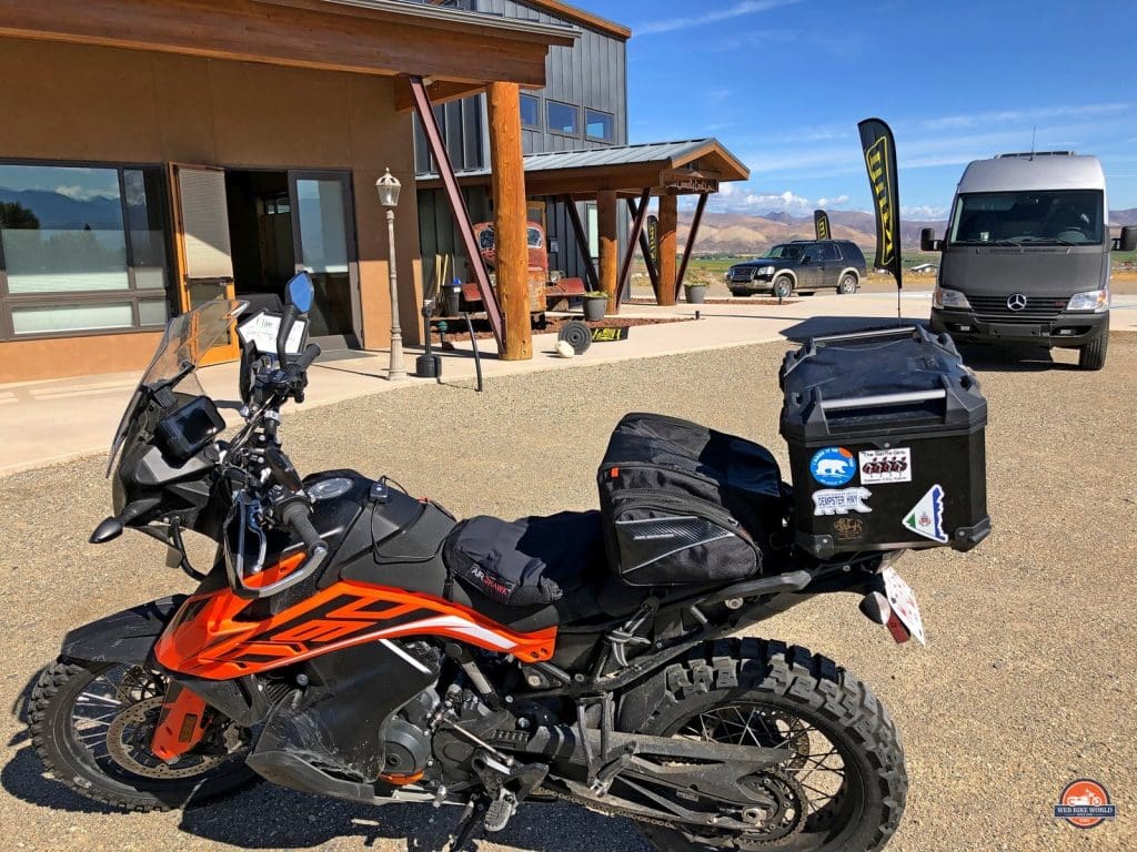 2019 KTM 790 Adventure in Challis Idaho at the Klim Cow Tagz Rally.