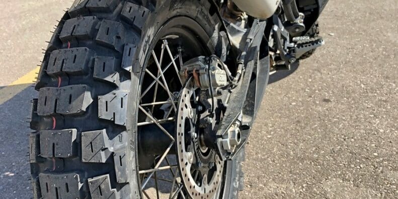 Motoz Tractionator Adventure Tires on a 2019 KTM790 Adventure.