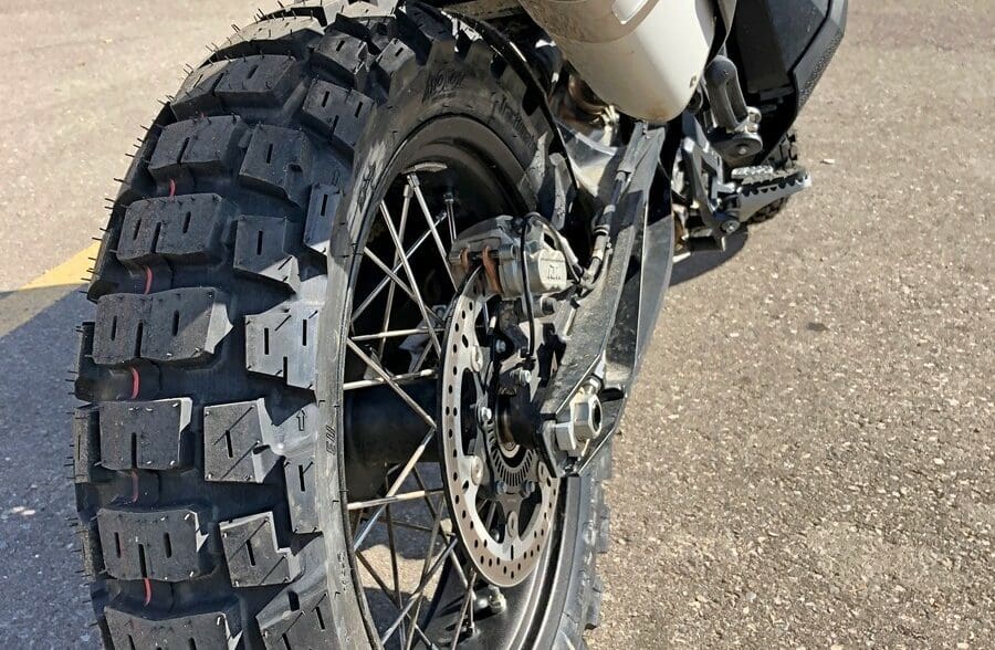 Motoz Tractionator Adventure Tires on a 2019 KTM790 Adventure.