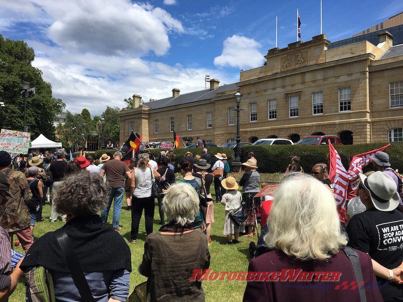 Protest over Tassie bikie 'fashion law'