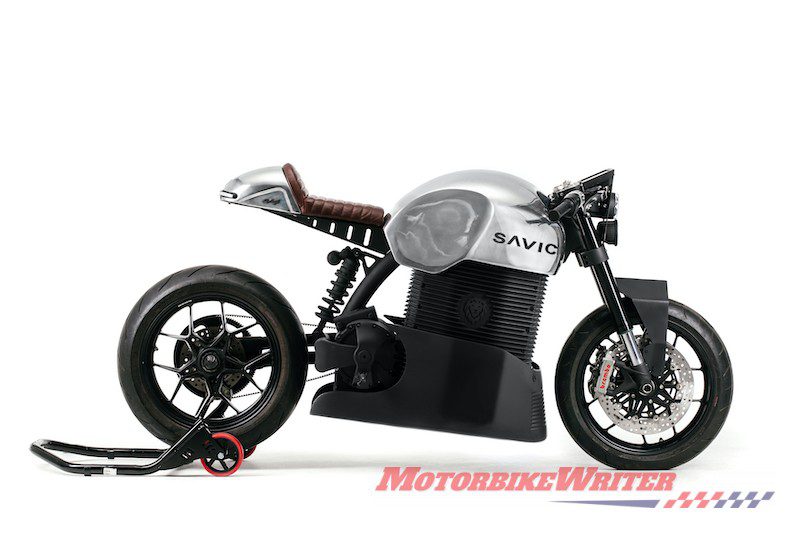 2019 Savic electric motorcycle prototype orders