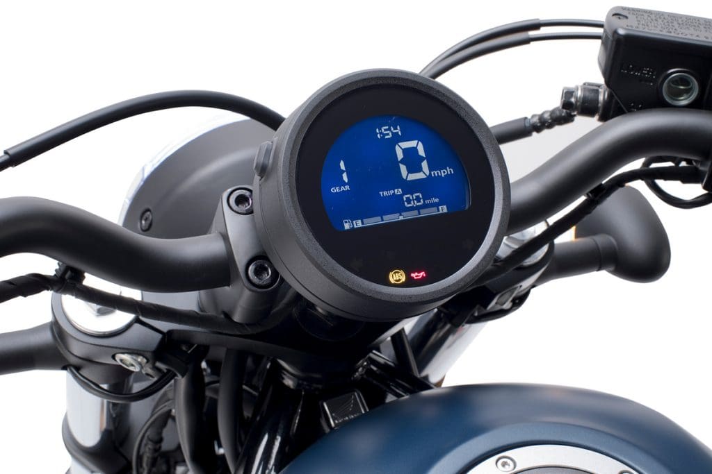 2020 Honda Rebel meter gear