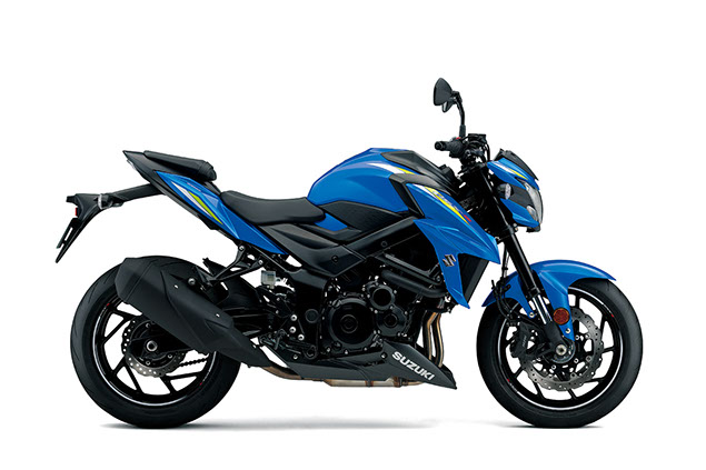 thumbnail image 2 of Suzuki GSXS750 / GSXS750Z Slip-On Exhaust Muffler – Stainless Steel Link Pipe & Black Tips 2 of 3