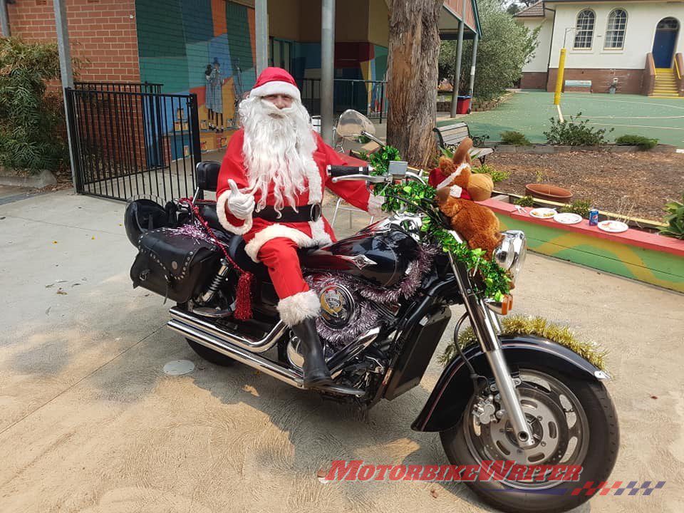 Christmas toy run santa