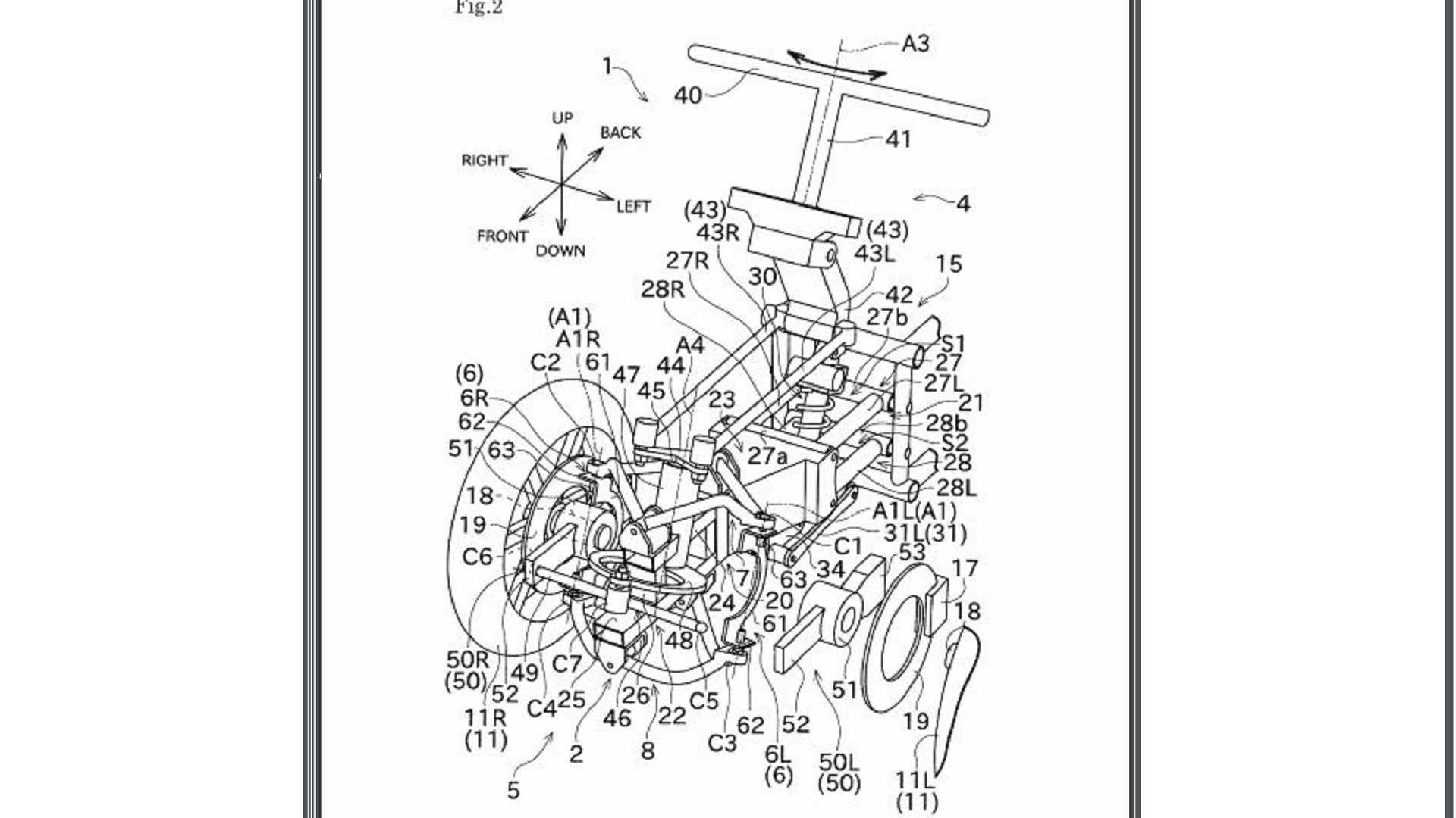 kawasaki has a weird three wheeler in the works webbikeworld tilting three wheeler designs
