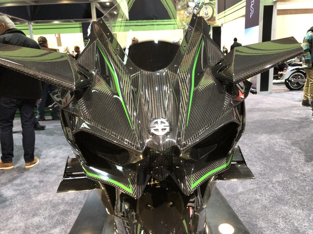 2020 Kawasaki Ninja H2R front detail and emblem