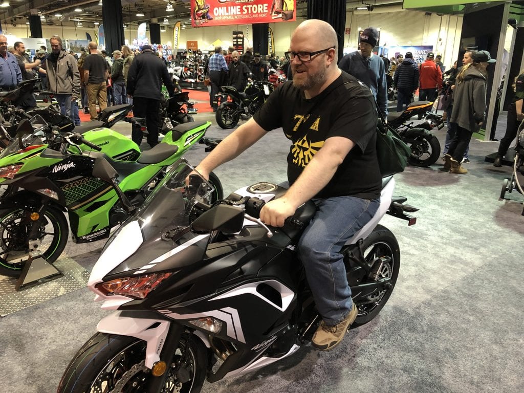 2020 Kawasaki Ninja 650 with a wBW writer on it