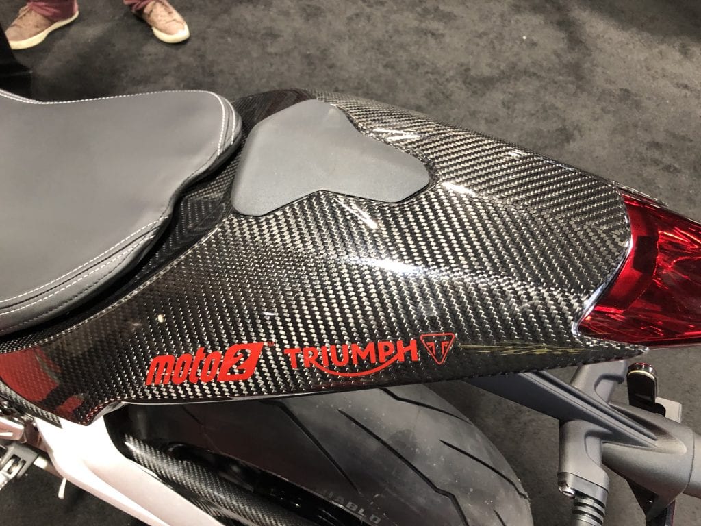 2020 Triumph Daytona 675 Moto2 tail detail