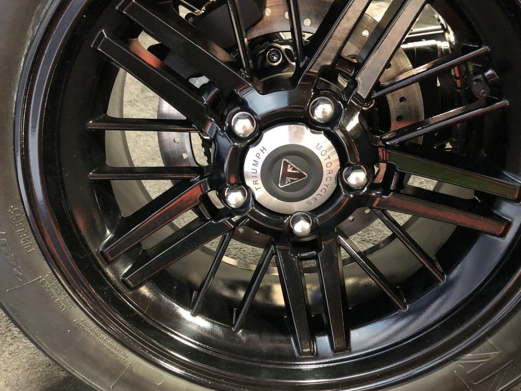 2020 Triumph Rocket 3 R rear wheel detail