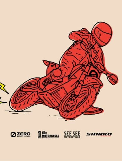 Electric Motorcycle racing by Zero Motorcycles