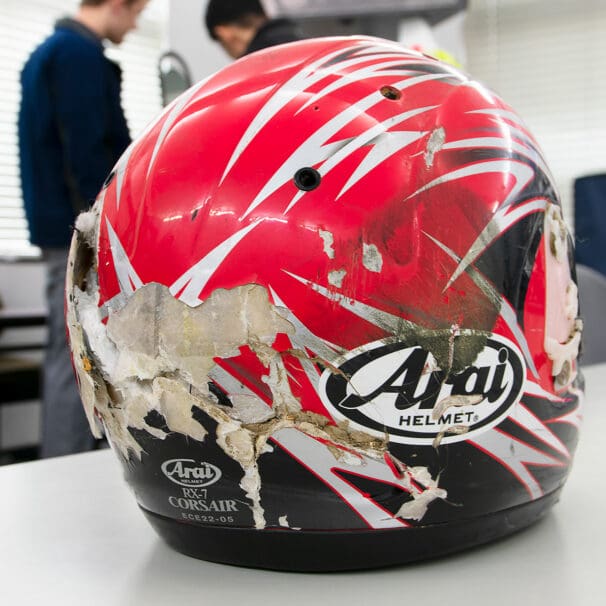 Arai Helmet at the Arai Factory