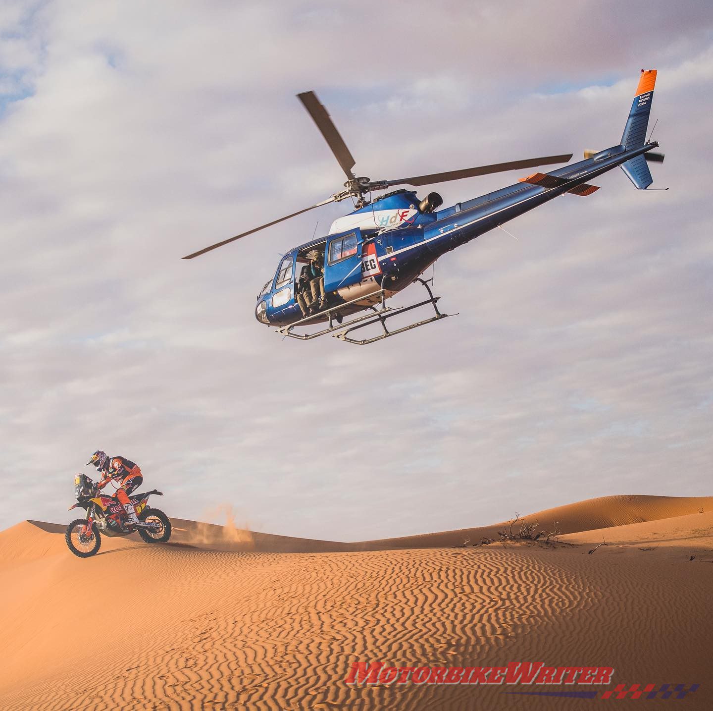 Toby Price in the dunes