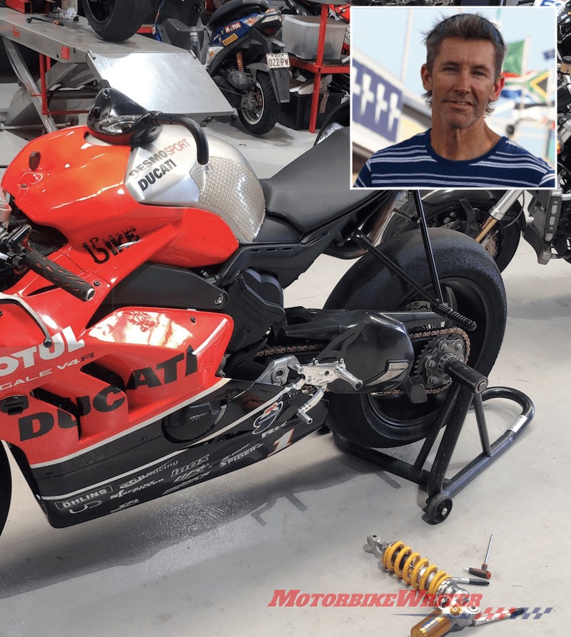 Troy Bayliss Ducati V4R demo bike stolen