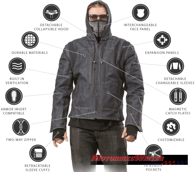 Biker motorcycle jacket