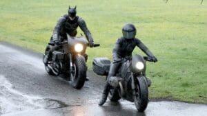 robert pattinson batman motorcycle