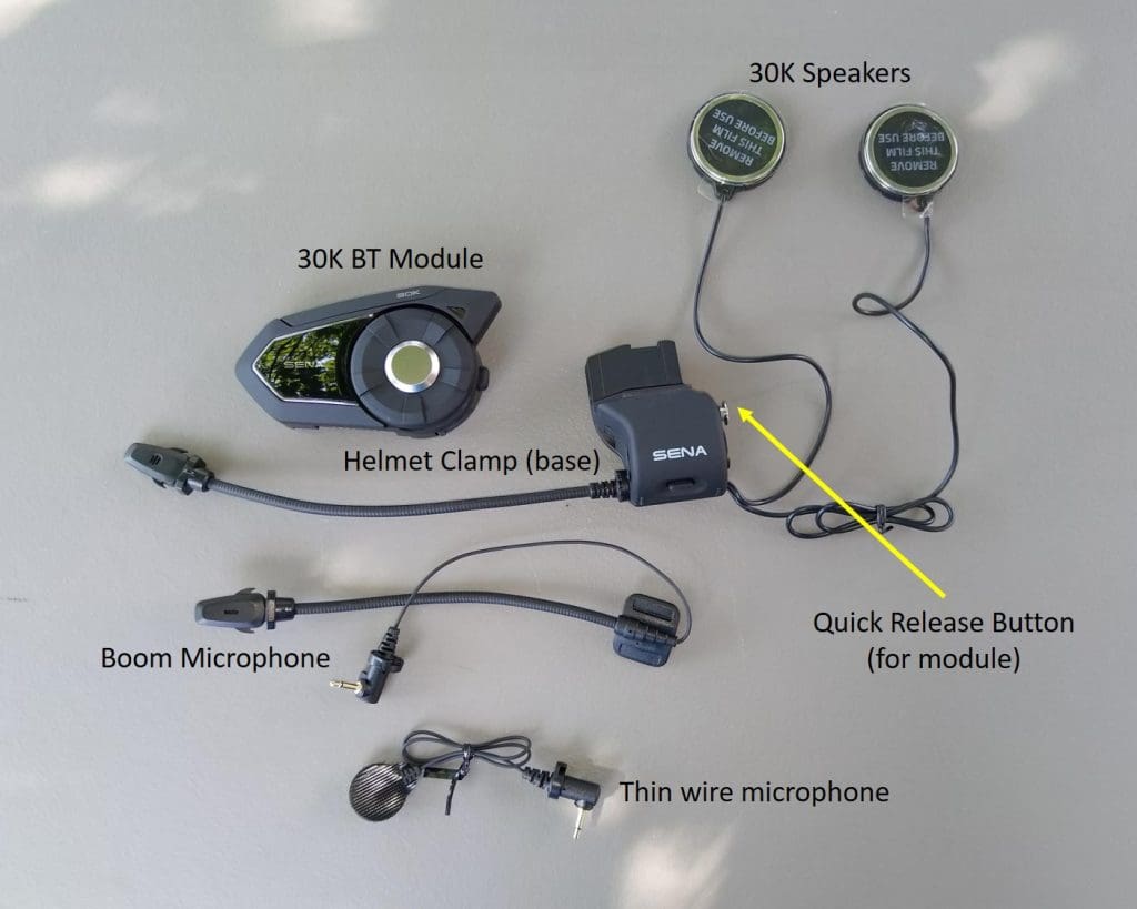 Sena 30K Parts Labeled