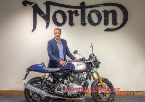 Norton boss Stuart Garner at Donington Castle investigation