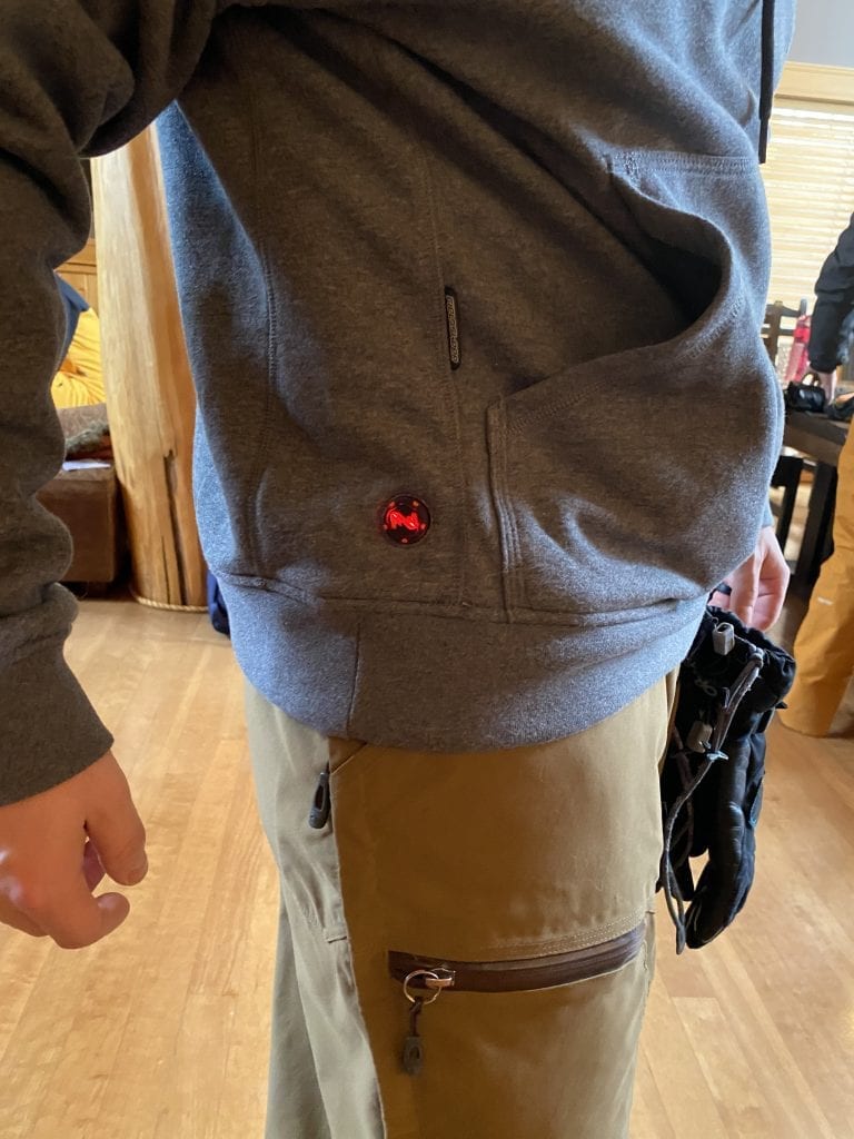 Mobile Warming Phase Hoodie Power Button