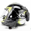 My Arai DT-X with a Sena 10C Pro and Domio Moto mounted on it.