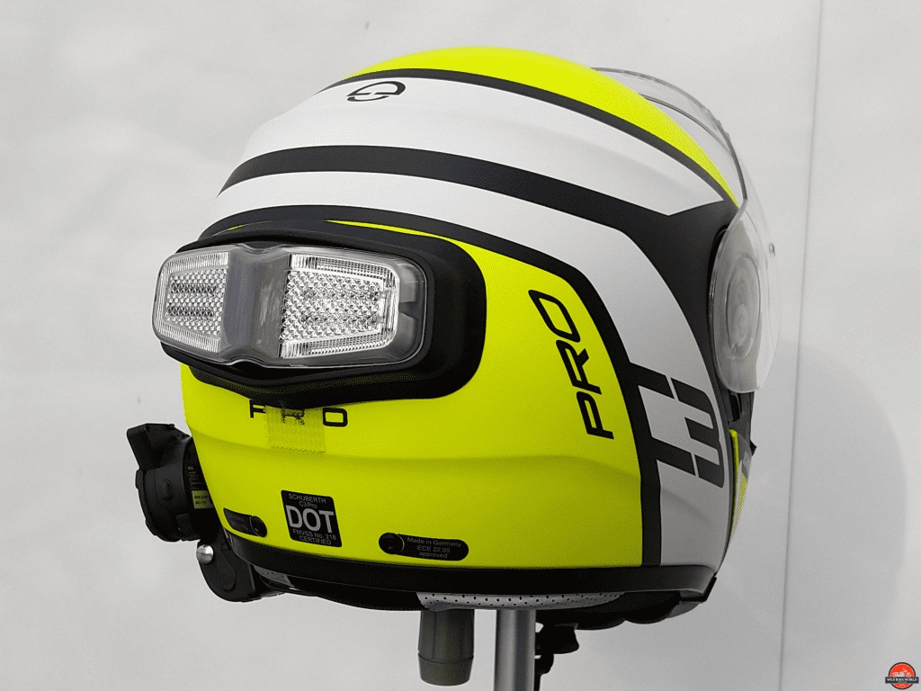 inView, Helmet Module mounted on Schuberth C3 Pro Echo, view 2