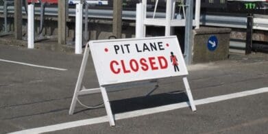 pit lane closed