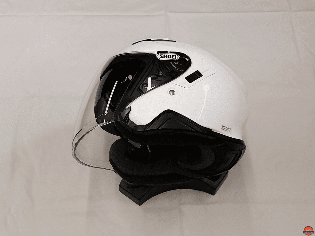 Shoei J-Cruise II, sunvisor and faceshield sequence, 3 of 3