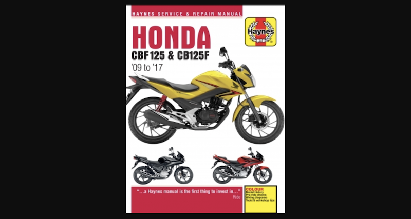 Honda cbf125 manual