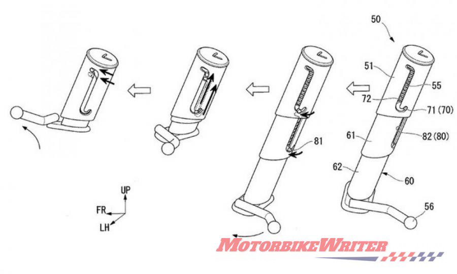 Honda telescopic side stand