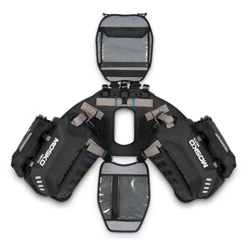 the harness for the Mosko Moto reckless 80L v3.0 Revolver luggage system