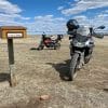 Out riding off road on a KTM 790 Adventure and BMW F850GS.