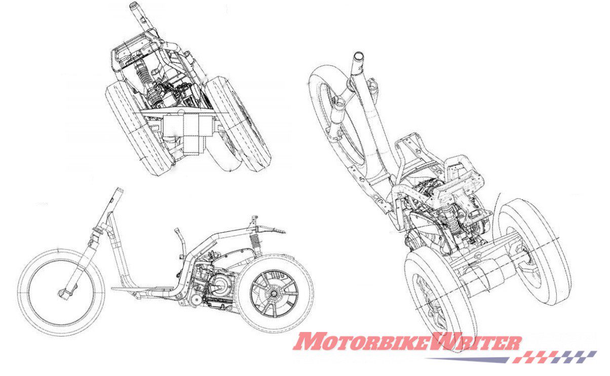 Piaggio plans world's first reverse leaning trike