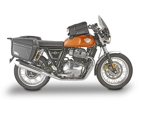 Royal Enfield INT650 with Kappa accessories