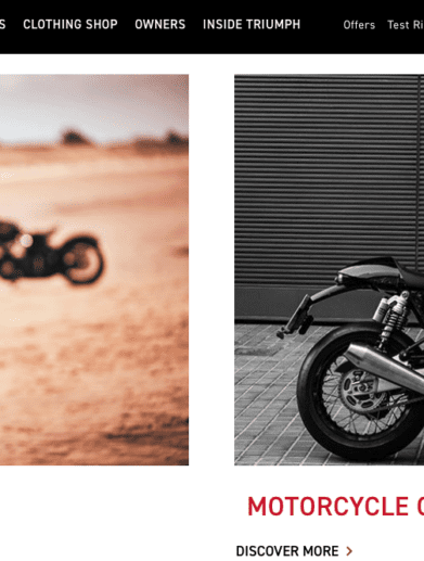 Triumph online shop