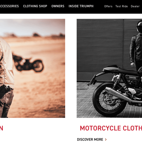 Triumph online shop