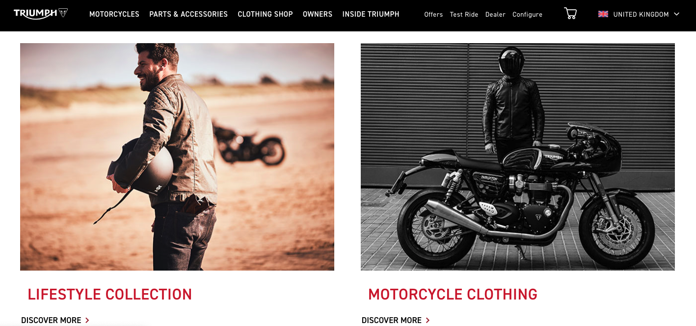 snijden Giraffe Gloed Triumph Launches an Online Shop for Gear and Clothing in the U.K. -  webBikeWorld