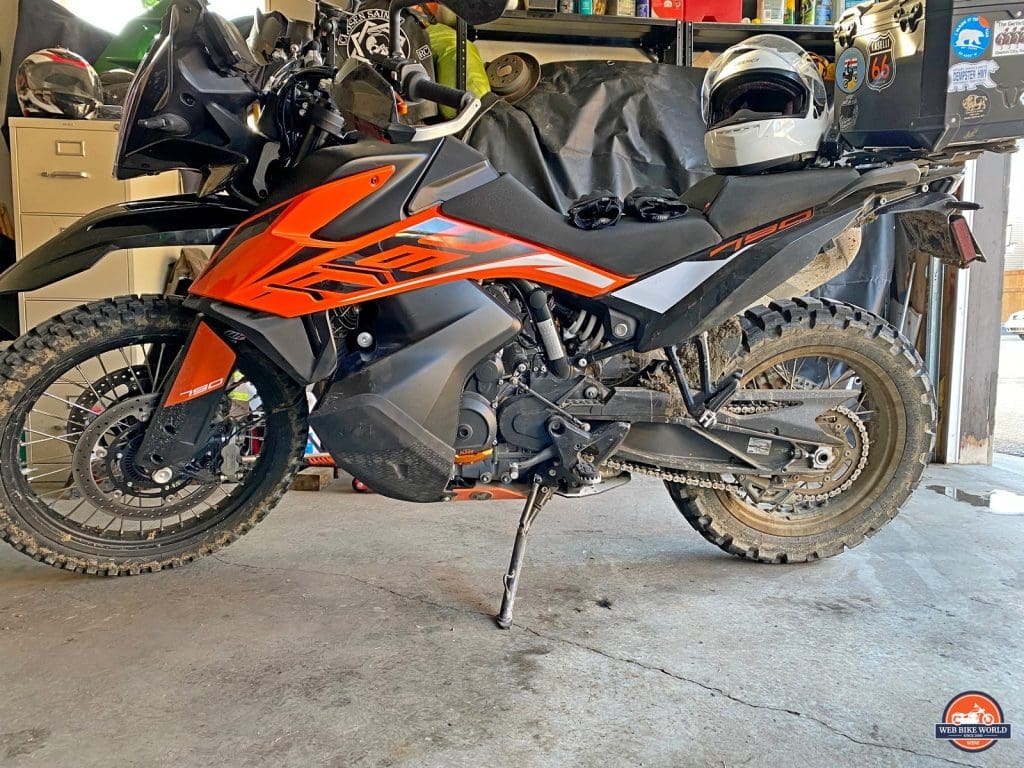 The Sedici Strada II helmet sitting on my KTM 790 Adventure.