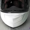 The Sedici Strada II helmet chin bar air vent.