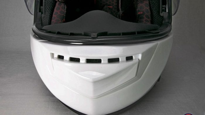 The Sedici Strada II helmet chin vent. The Sedici Strada II helmet chin vent.